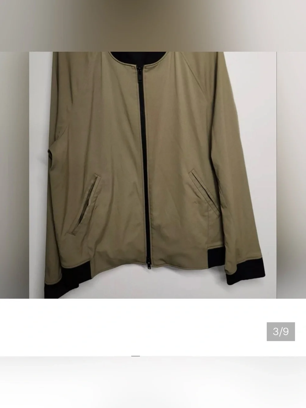 Theory Jacket Mens 2XL Khaki Neoteric Bomber Jacket